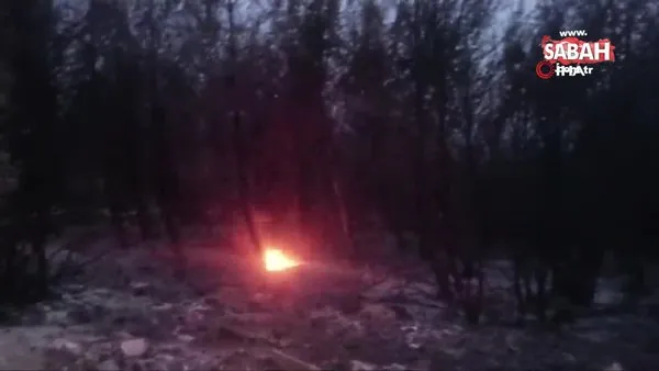 Kınık’taki orman yangınına yeniden havadan müdahale! | Video