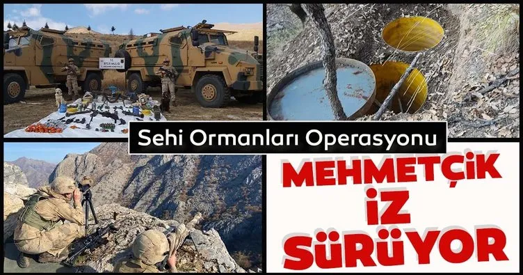 Bitlis’teki Yıldırım-16 Sehi Ormanları Operasyonu’nda çok sayıda EYP, silah ve mühimmat ele geçirildi