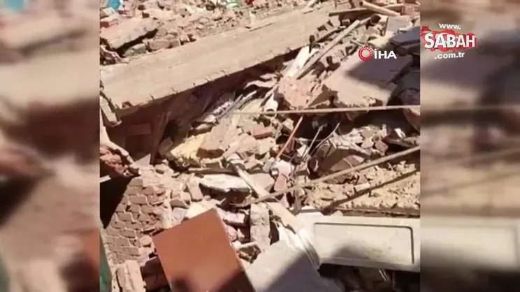 Mısır’da 6 katlı bina çöktü: 2 ölü | Video