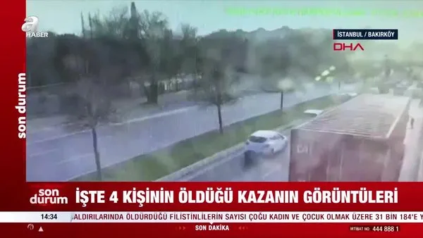 Bakırköy’de TIR faciası! 4 kişinin öldüğü feci kazanın görüntüsü ortaya çıktı | Video