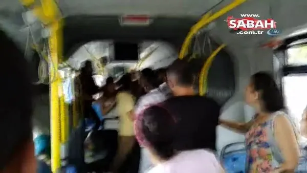 Otobüste yaşlılara yer vermek istemeyen şehir eşkıyası yolculara tekme tokat saldırdı