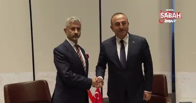 Dışişleri Bakanı Çavuşoğlu, Hindistan Dışişleri Bakanı Subrahmanyam Jaishankar ile görüştü | Video