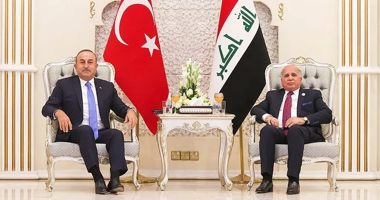 Bakan Çavuşoğlu, Iraklı mevkidaşıyla bir araya geldi