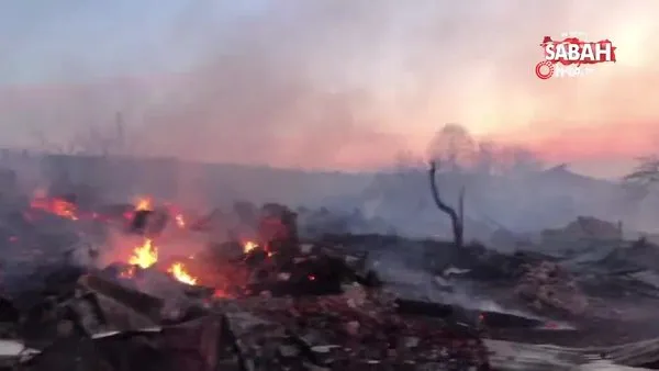 Çorum'da 8 ev, 1 ahır ve depo kül olduğu yangının boyutu gün ağırınca ortaya çıktı