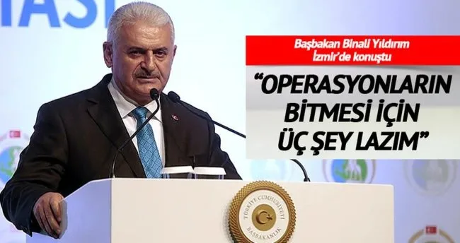 Başbakan Yıldırım: Çözüm terör örgütünün defolup gitmesidir
