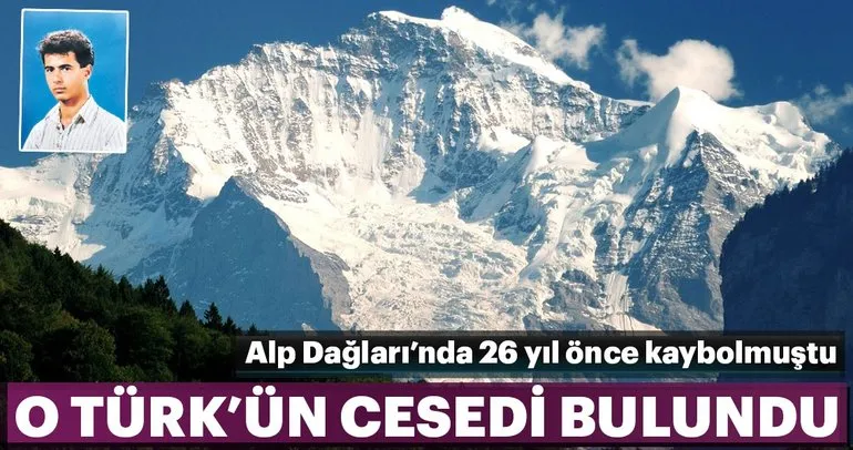 Alp Dağları’nda 26 yıl önce kaybolan Türk’ün cesedi bulundu