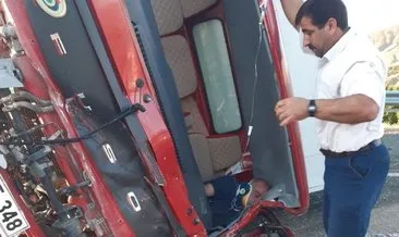 Malatya'da kaza: Yolcu otobüsü kargo kamyonuna çarptı! #elazig