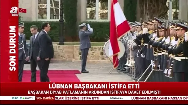 Son dakika! Lübnan Başbakanı Diyab istifa etti! | Video
