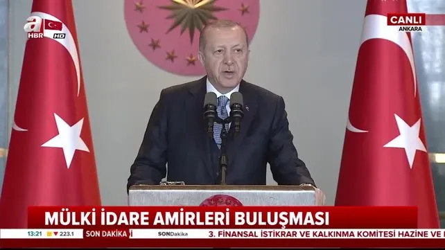 Cumhurbaşkanı Erdoğan, Mülki İdare Amirler Buluşması'nda konuştu