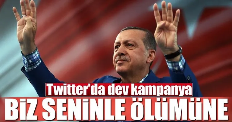 Twitter’da Cumhurbaşkanı Erdoğan’a dev destek