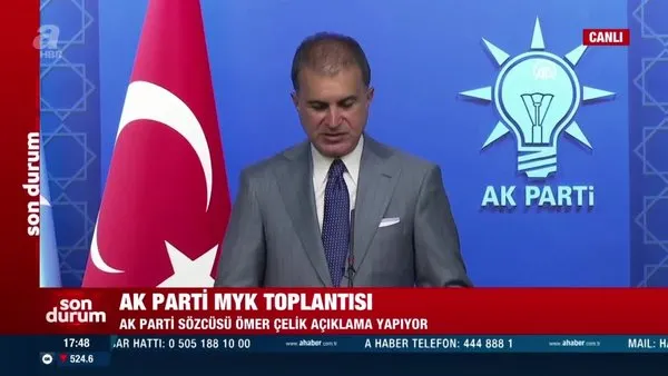 AK Parti Merkez Yürütme Kurulu (MYK) toplantısı sonrası AK Parti Sözcüsü Ömer Çelik’ten önemli açıklamalar | Video