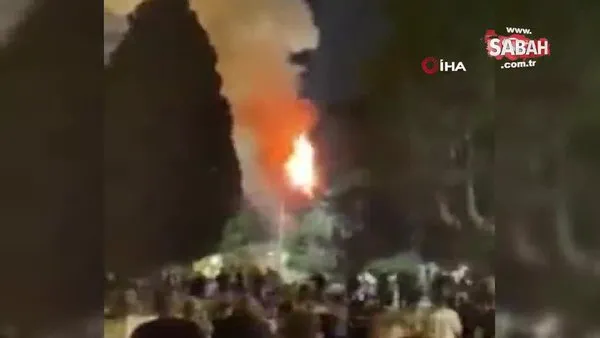 Mescid-i Aksa’nın bahçesinde yangın | Video