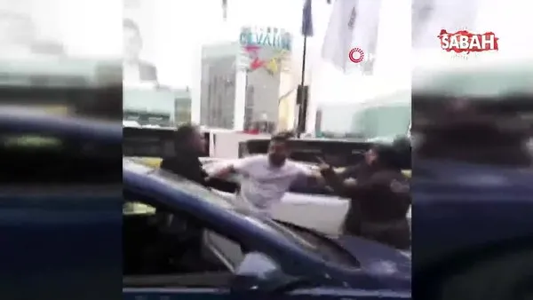 Mecidiyeköy’de kaza sonrası tartışma: “50 tane dosyam var” diyerek üzerine yürüdü | Video