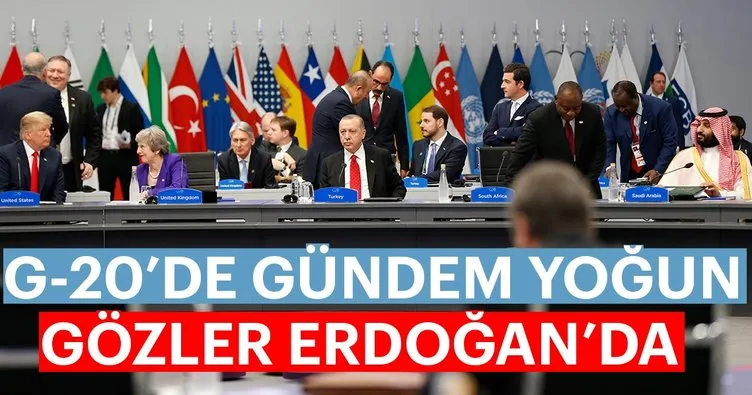 G20’de yoğun gündem gözler Erdoğan’da