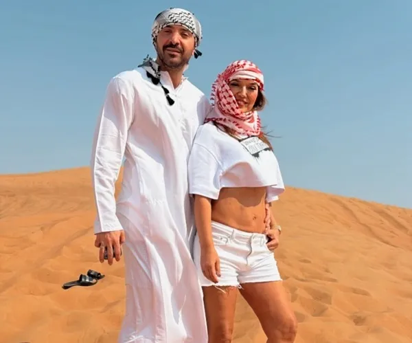 Demet Akalın’dan Dubai çıkarması! Kocası Okan Kurt’la pozuna yorum yağdı