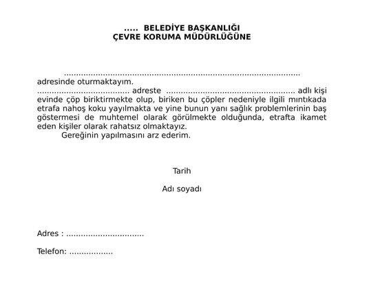 kamu ve ozel kurumlara istek