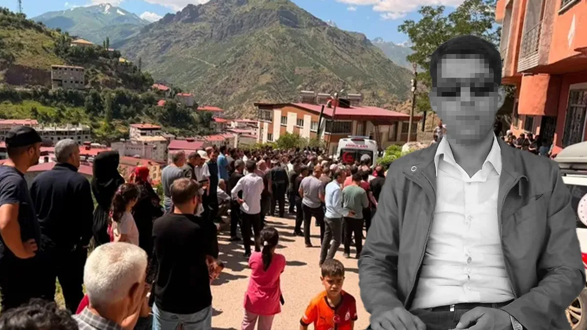 Hakkari'nin Şemdinli ilçesinden genel bir görüntü.
