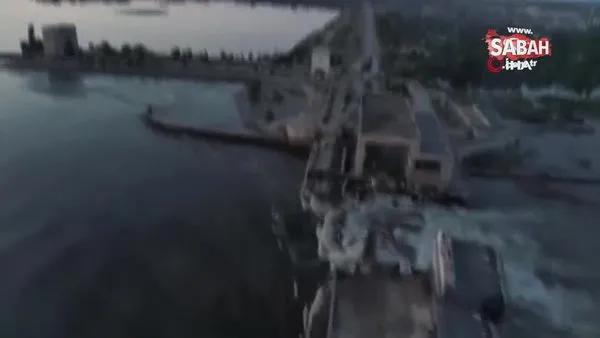 Herson'da hidroelektrik santrali vuruldu! Rusya ile Ukrayna birbirini suçladı | Video