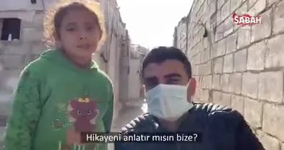 Suriyeli sekiz yaşındaki Hasna’dan göz yaşartan sözler: “Bizi öldüren o!” | Video