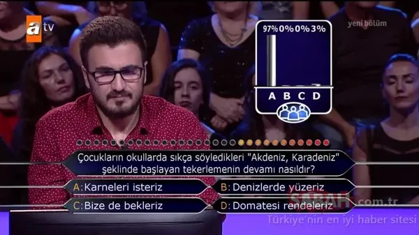 Kim Milyoner Olmak İster? 770. Bölüm tüm soru ve cevapları