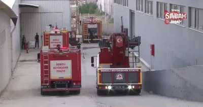 Matbaa fabrikasında korkutan yangın | Video