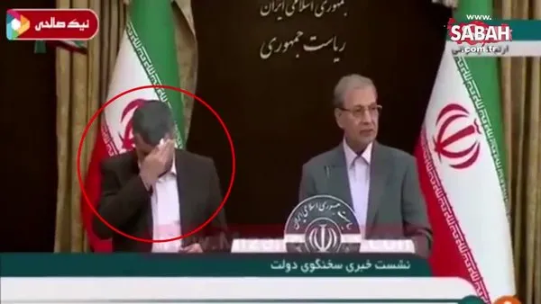 Koronavirüse yakalanan İran Sağlık Bakanı Yardımcısı basın toplantısında böyle terlemişti! | Video