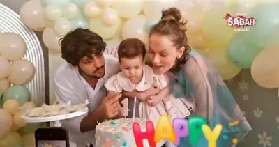 Taner Ölmez ile Ece Çeşmioğlu’nun kızları Zeynep ilk doğum gününü kutladı! İşte minik Zeynep’in sevimli halleri! | Video