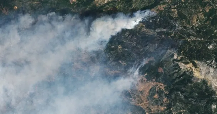 NASA’dan ’Türkiye’ paylaşımı! Yangın bölgesini uzaydan görüntüledi