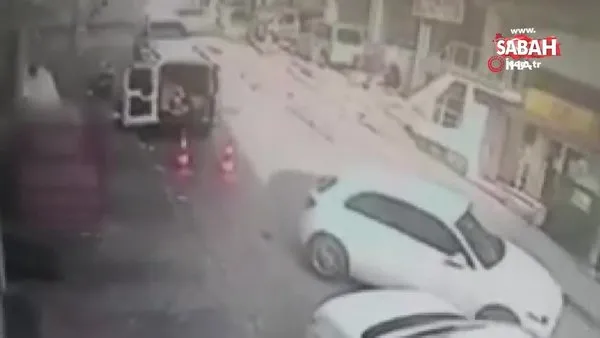 İstanbul'da fren yerine gaza basan kadın sürücü dehşeti kamerada | Video