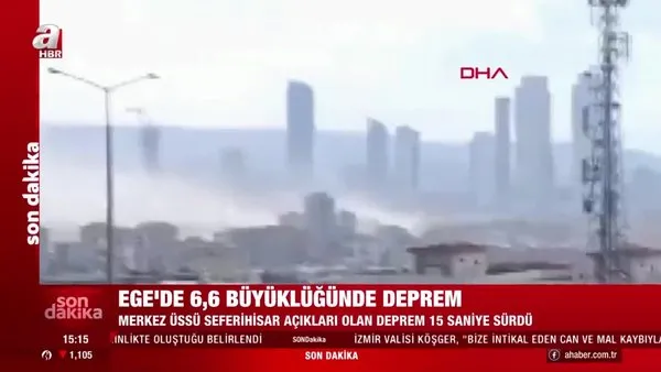 Son dakika! İzmir'deki 6,6'lük depremde yıkılan binaların enkazlarından canlı yayınla ilk görüntüler | Video