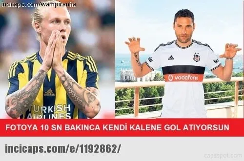 Beşiktaş-Fenerbahçe derbisi capsleri