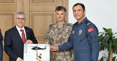 Helikopter kazasında şehit olan  Pilot Emniyet Amiri Cemil Gülen Niğde’de gösteriye katılmış
