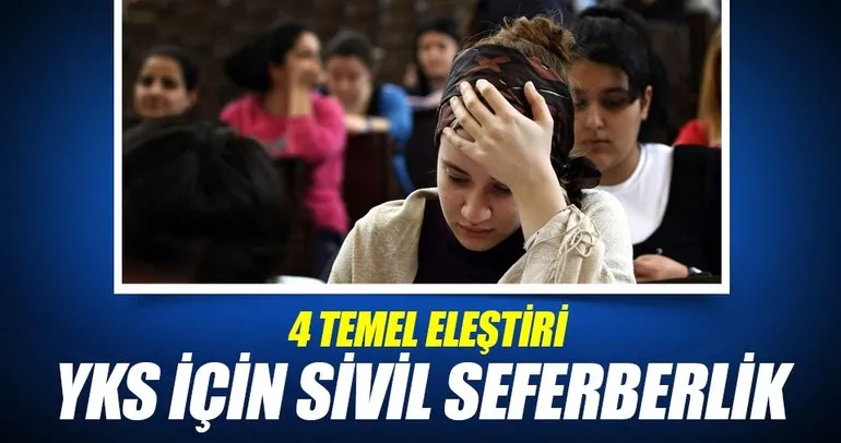 YKS için sivil seferberlik