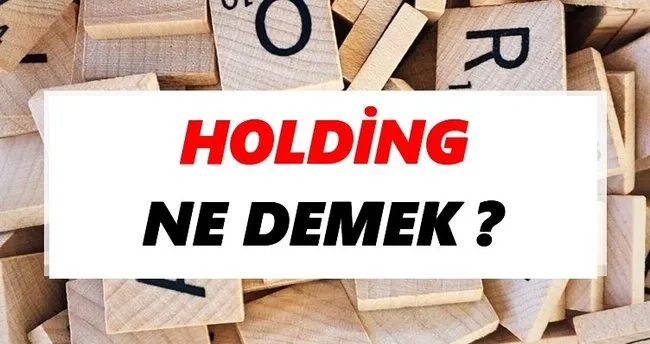 Holding Ne Demek? TDK’ya Göre Holding Sözlük Anlamı Nedir?