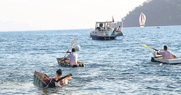 Göcek’te maket tekneler yarıştı