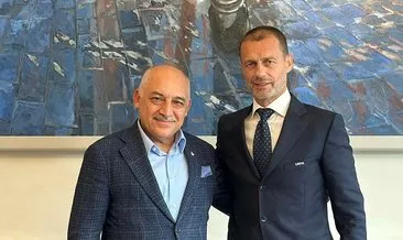 UEFA Başkanı Ceferin, TFF Başkanı Büyükekşi’yi tebrik etti