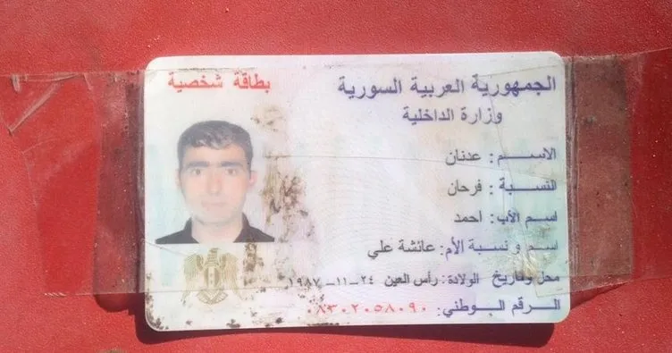 Etkisiz hale getirilen teröristten Suriye kimliği çıktı