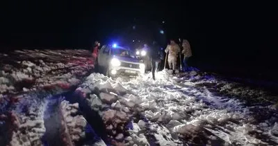 Gümüşhane’de karda mahsur kalan 7 kişi kurtarıldı