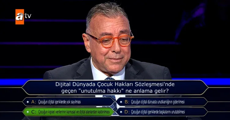 Milyoner’den çocuk hakları ile ilgili dikkat çekici soru!