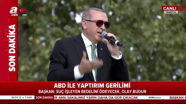 Başkan Erdoğan: Suç işleyen bedelini ödeyecek