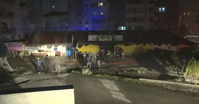 Ankara’da yangın paniği: 3 dükkan alevlere teslim oldu