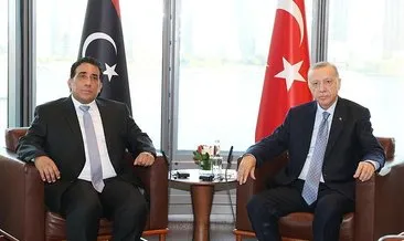 Başkan Erdoğan, Libya Başkanlık Konseyi Başkanı Yunus el-Menfi ile görüştü