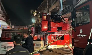 Conta imalathnanesinde patlamalarla çıkan yangın korkuttu #istanbul