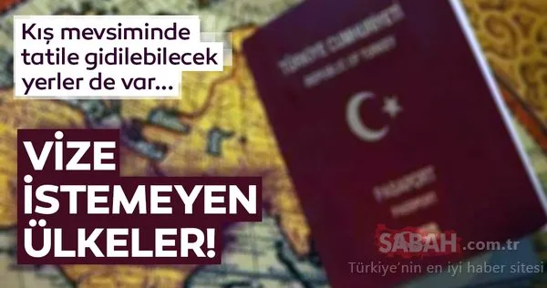 2018 sonu itibariyle Türk vatandaşlarından vize istemeyen ülkeler