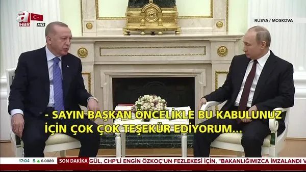 Moskova'da Cumhurbaşkanı Erdoğan ve Putin'den Suriye İdlib zirvesinde ortak açıklama | Video
