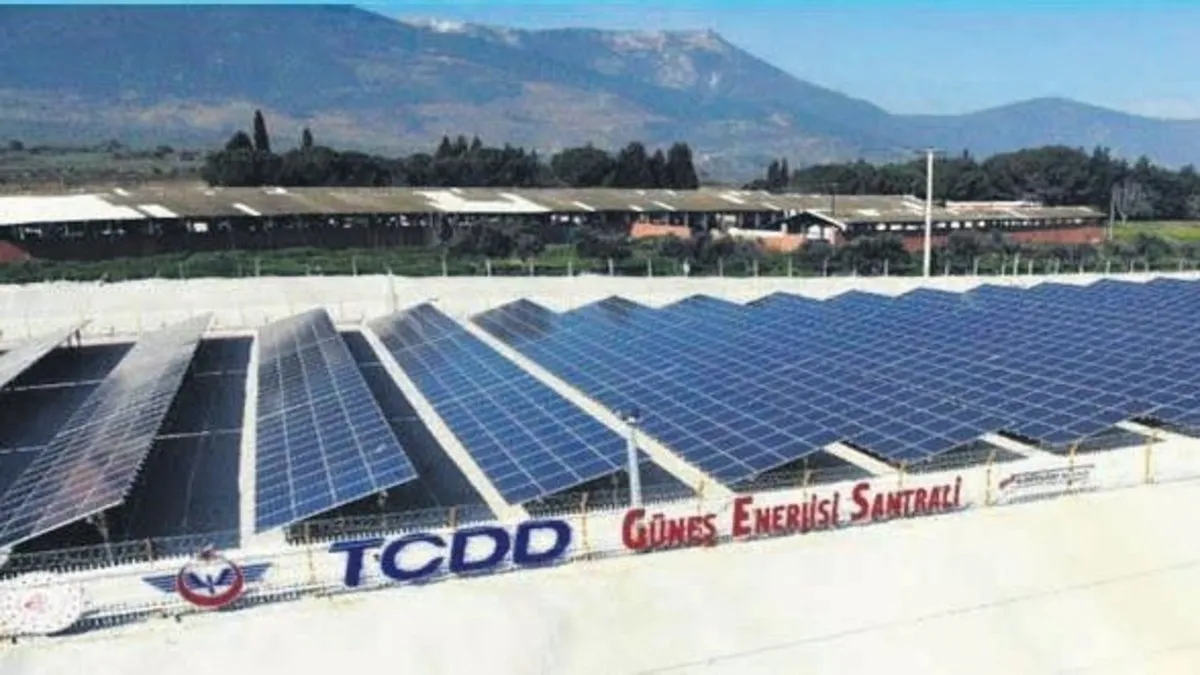 Demiryolu tesislerine GES santrali