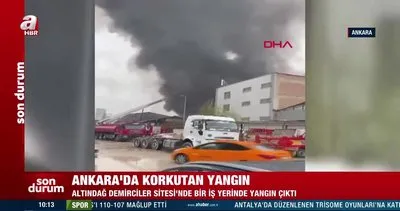 SON DAKİKA! Ankara’da korkutan yangın! İtfaiyenin müdahalesi sürüyor | Video