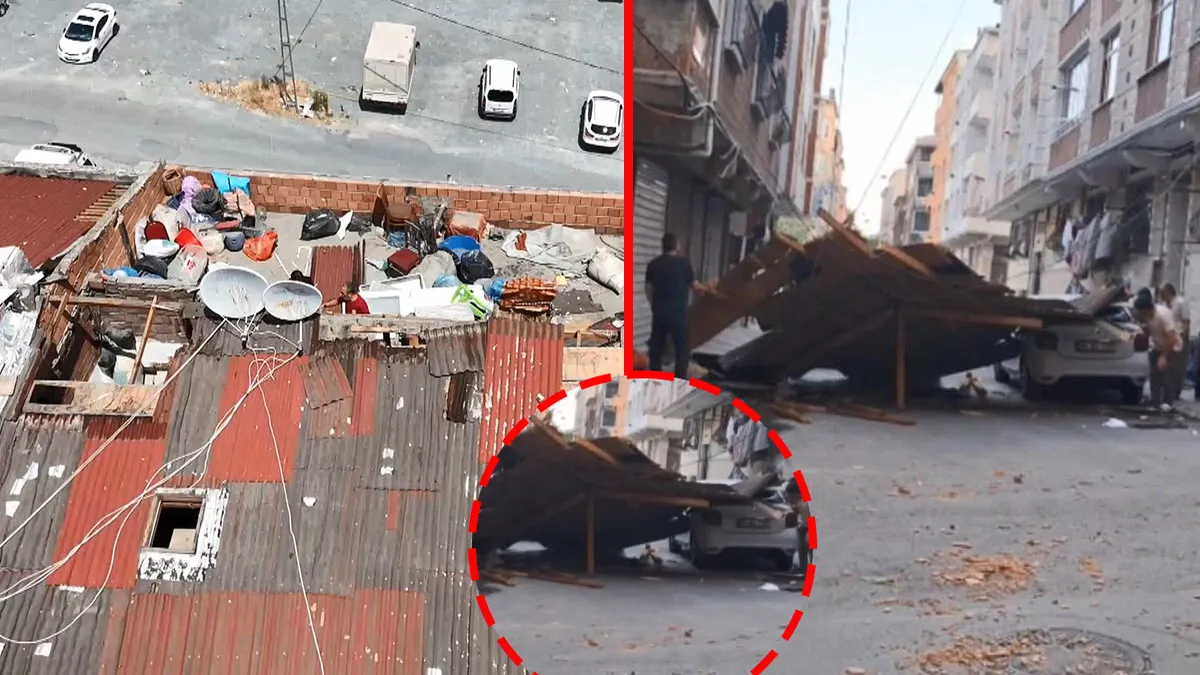 Esenler’de faciaya ramak kala! Fırtına çatıyı uçurdu: Çocuklar son anda kurtuldu! Esenler’de faciaya ramak kala! Fırtına çatıyı uçurdu: Çocuklar son anda kurtuldu!