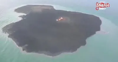 Hazar Denizi’nde patlamanın meydana geldiği Çamur Volkanı görüntülendi | Video