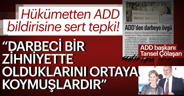 Bekir Bozdağ: ADD darbeci bir zihniyete sahip olduğunu ortaya koymuştur